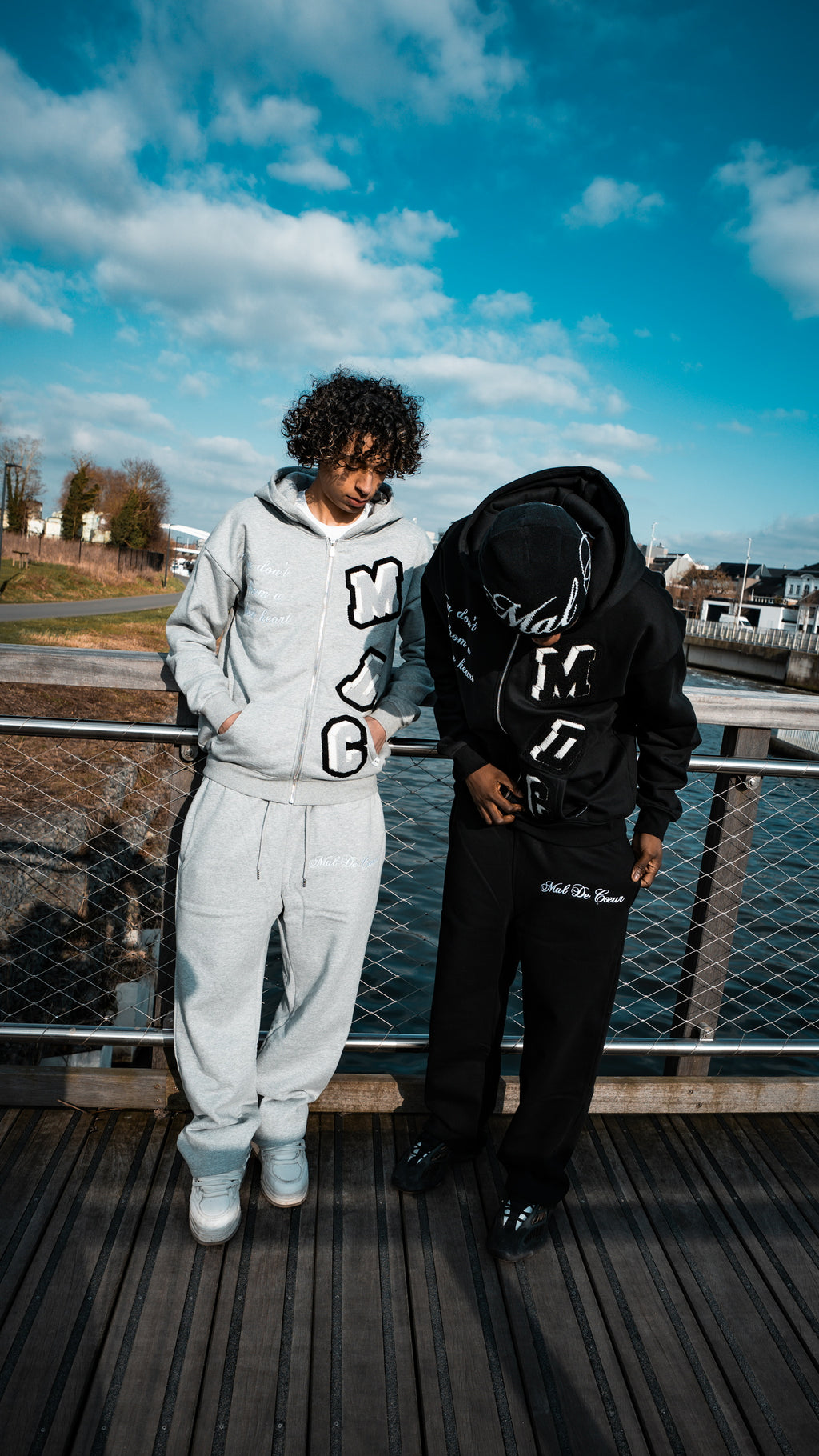 GREY HERITAGE JOGGER PANTS