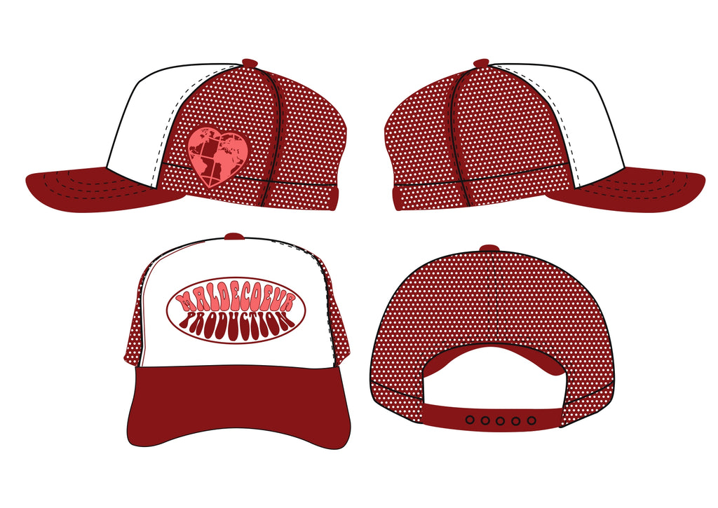 WORLDWIDE TRUCKERHAT RED