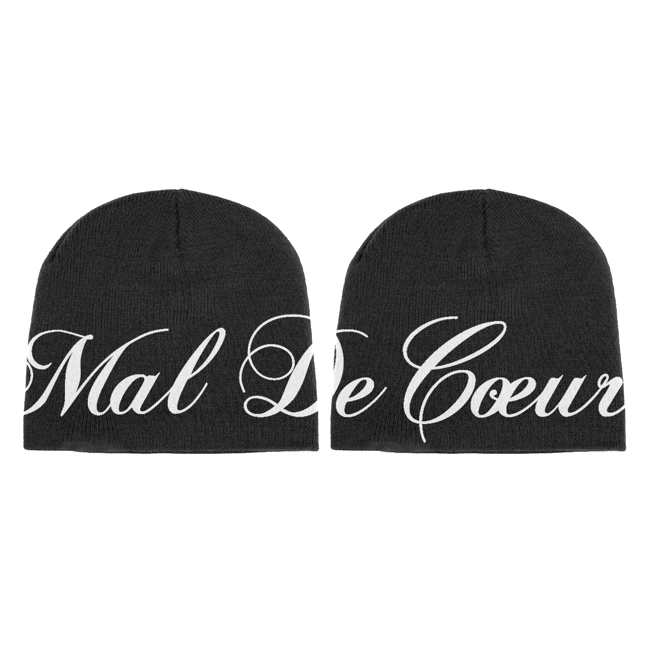 HERITAGE BEANIE BLACK & WHITE REVERSIBLE