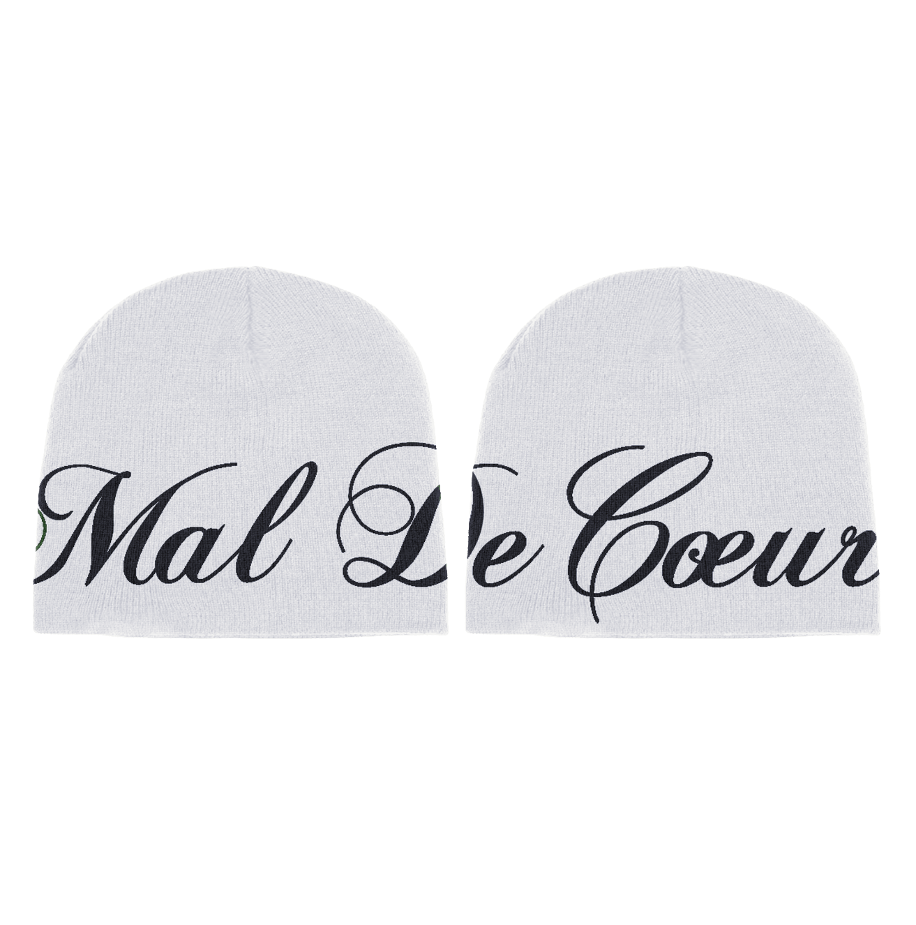 HERITAGE BEANIE BLACK & WHITE REVERSIBLE