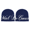 HERITAGE BEANIE NAVYBLUE & BEIGE REVERSIBLE