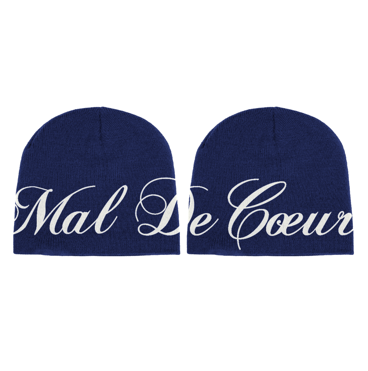 HERITAGE BEANIE NAVYBLUE & BEIGE REVERSIBLE